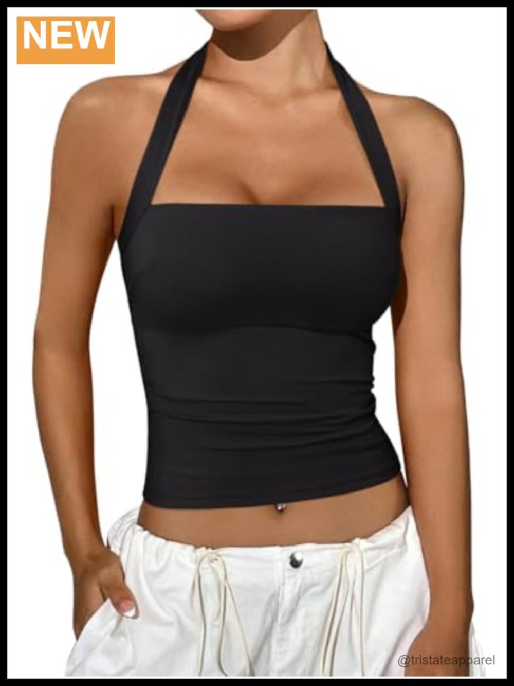 Women's Halter Neck Sleeveless Ruched Lace Crop Tank Top Summer